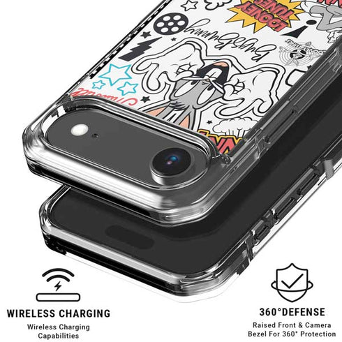 Looney Tunes Bugs Bunny Patches iPhone 17 Air Clear Case