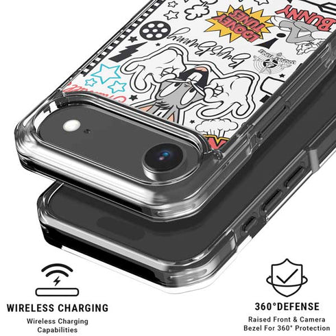 Looney Tunes Bugs Bunny Patches iPhone 17 Air MagSafe Case