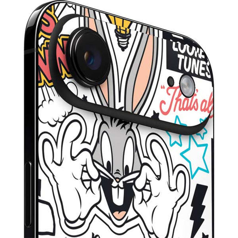 Looney Tunes Bugs Bunny Patches iPhone 17 Air Skin