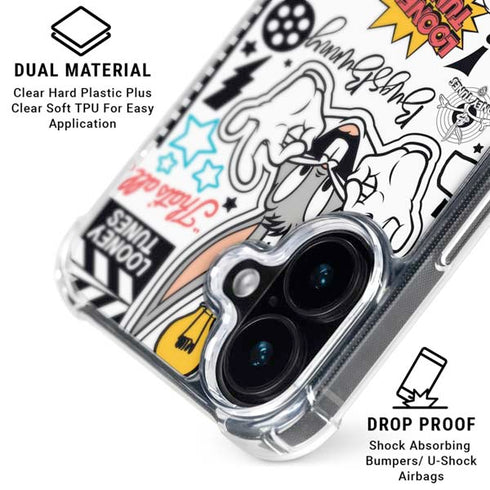 Looney Tunes Bugs Bunny Patches iPhone 17 MagSafe Case
