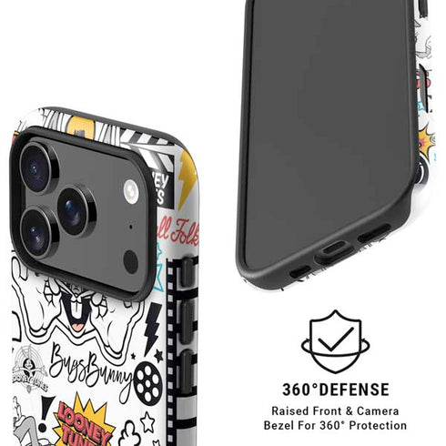 Looney Tunes Bugs Bunny Patches iPhone 17 Pro Magsafe Impact Case