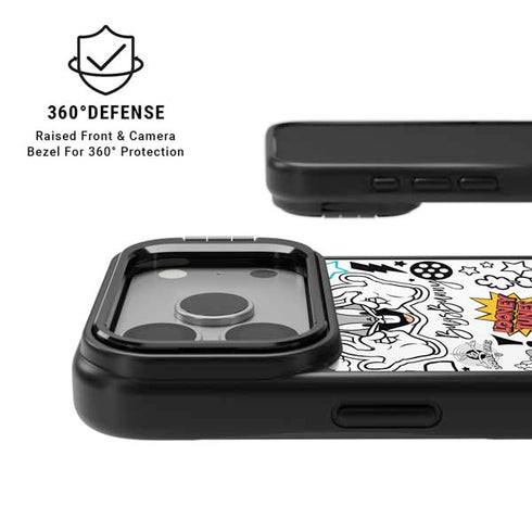 Looney Tunes Bugs Bunny Patches iPhone 17 Pro Max Kickstand Case