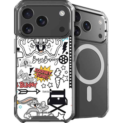 Looney Tunes Bugs Bunny Patches iPhone 17 Pro Max MagSafe Case