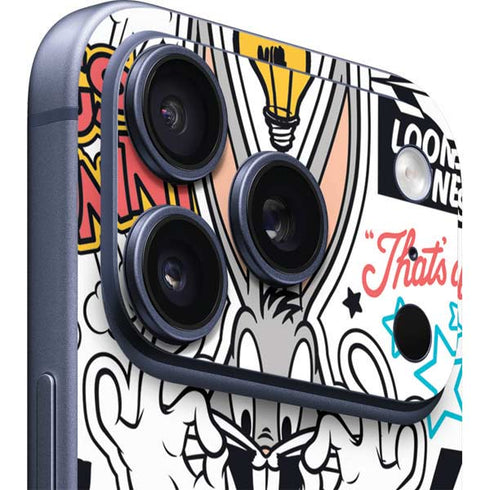 Looney Tunes Bugs Bunny Patches iPhone 17 Pro Skin