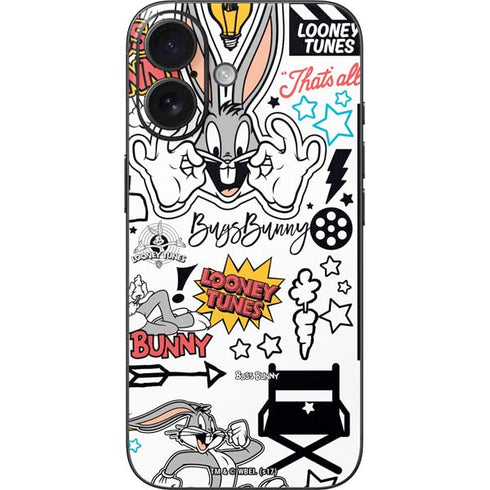 Looney Tunes Bugs Bunny Patches iPhone 17 Skin
