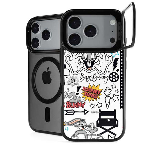 Looney Tunes Bugs Bunny Patches iPhone 18 Pro Kickstand Case