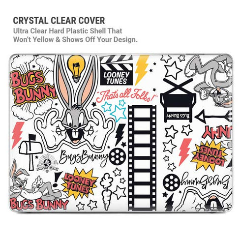 Looney Tunes Bugs Bunny Patches MacBook Pro 14in (2021-24) Case plus Skin