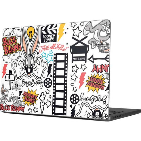 Looney Tunes Bugs Bunny Patches Apple MacBook Pro 14-inch Skin