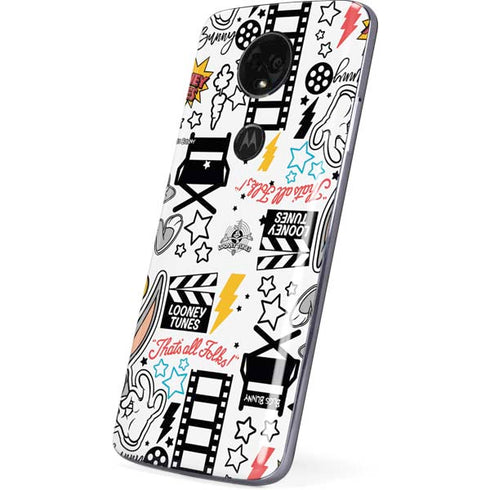 Looney Tunes Bugs Bunny Patches Moto E5 Plus Skin
