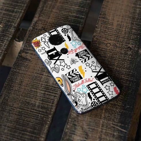 Looney Tunes Bugs Bunny Patches Moto E5 Plus Skin