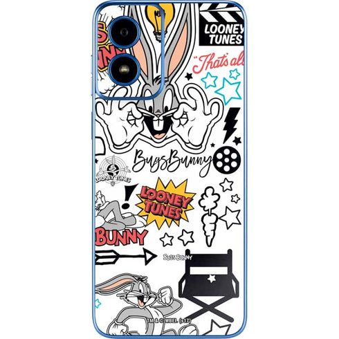 Looney Tunes Bugs Bunny Patches Moto G Play 4G (2024) Skin