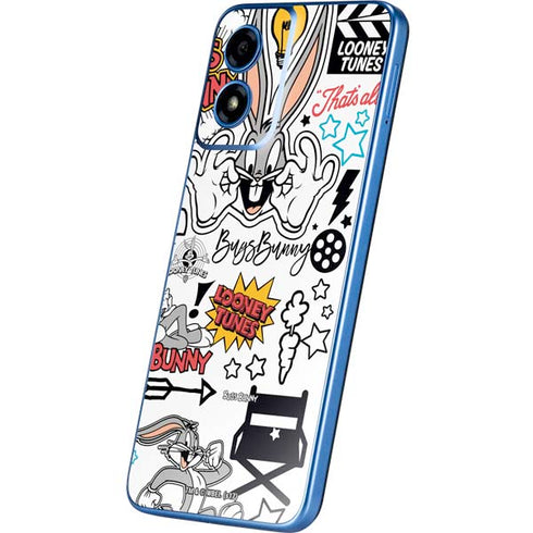 Looney Tunes Bugs Bunny Patches Moto G Play 4G (2024) Skin