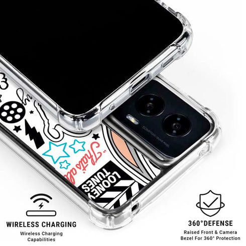 Looney Tunes Bugs Bunny Patches Moto G Power 5G (2024) Clear Case