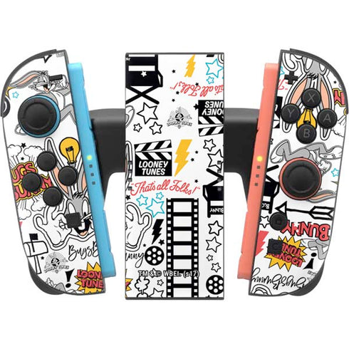Looney Tunes Bugs Bunny Patches Nintendo Switch 2 (2025) Joy-Con Controller Skin