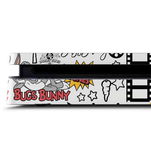 Looney Tunes Bugs Bunny Patches PS4 Slim Skin