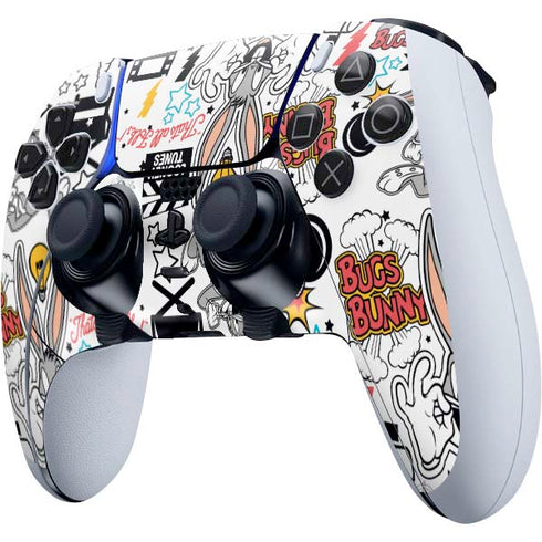Looney Tunes Bugs Bunny Patches PS5 DualSense Edge Pro Controller Skin