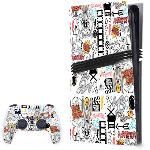 Looney Tunes Bugs Bunny Patches PS5 Pro Bundle Skin