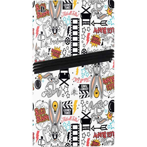 Looney Tunes Bugs Bunny Patches PS5 Pro Console Skin