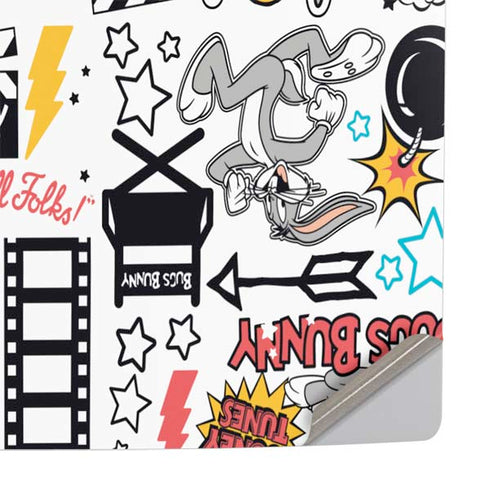 Looney Tunes Bugs Bunny Patches PS5 Pro Console Skin