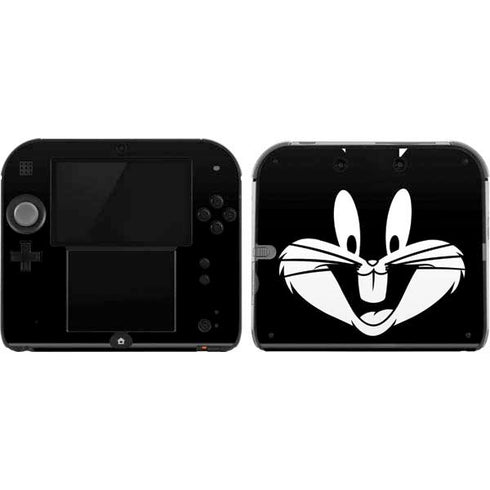 Looney Tunes Bugs Bunny Plain Black and White Nintendo 2DS Skin
