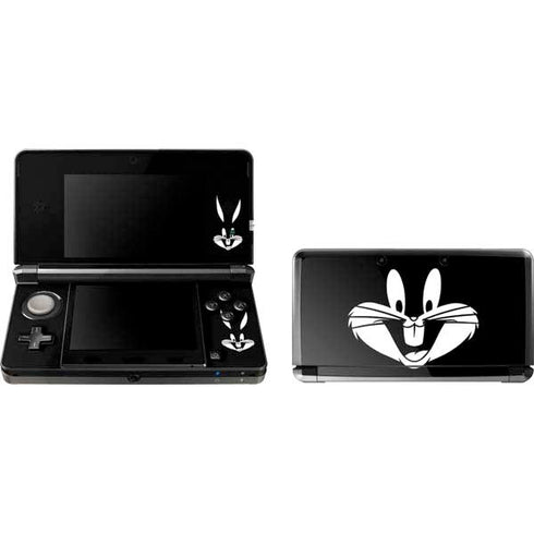 Looney Tunes Bugs Bunny Plain Black and White Nintendo Skins