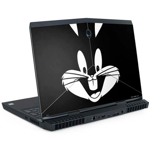 Looney Tunes Bugs Bunny Plain Black and White Dell Alienware Skin