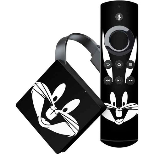 Looney Tunes Bugs Bunny Plain Black and White Amazon Fire TV Skin