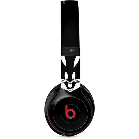 Looney Tunes Bugs Bunny Plain Black and White Beats Solo 2 Wireless Skin