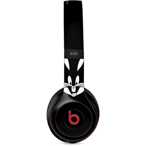 Looney Tunes Bugs Bunny Plain Black and White Beats Solo 3 Wireless Skin