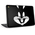 Looney Tunes Bugs Bunny Plain Black and White HP Chromebook Skin