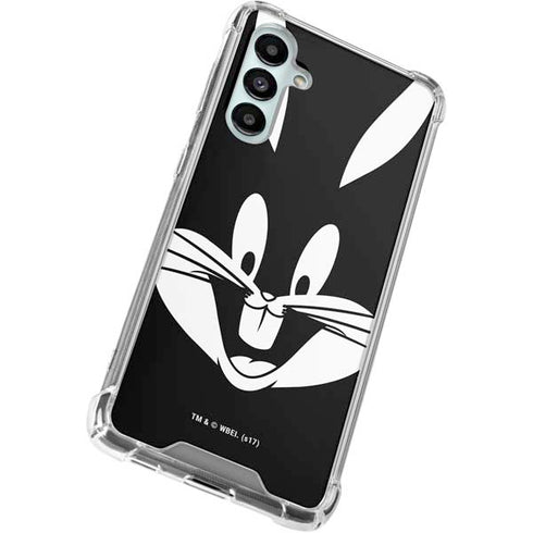 Looney Tunes Bugs Bunny Plain Black and White Galaxy A16 5G Clear Case