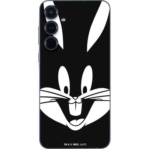 Looney Tunes Bugs Bunny Plain Black and White Galaxy A35 5G Skin