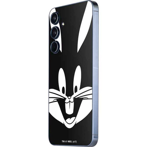 Looney Tunes Bugs Bunny Plain Black and White Galaxy A35 5G Skin