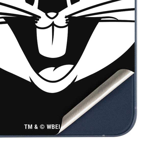 Looney Tunes Bugs Bunny Plain Black and White Galaxy A35 5G Skin
