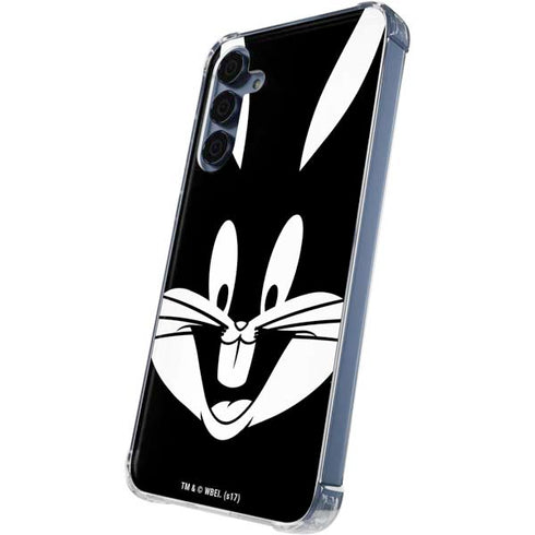 Looney Tunes Bugs Bunny Plain Black and White Galaxy A55 5G Clear Case