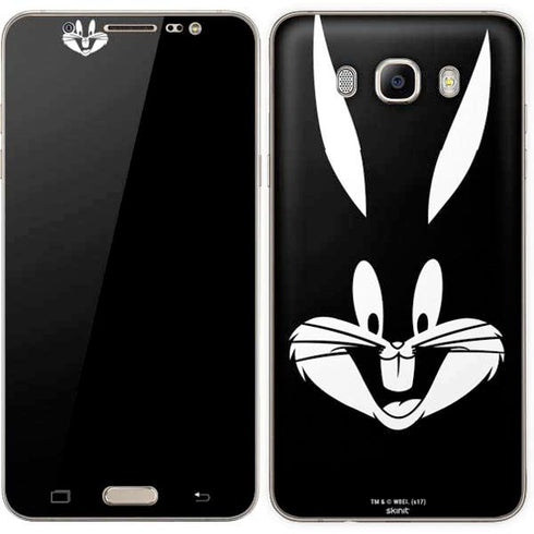 Looney Tunes Bugs Bunny Plain Black and White Galaxy J7 Skin