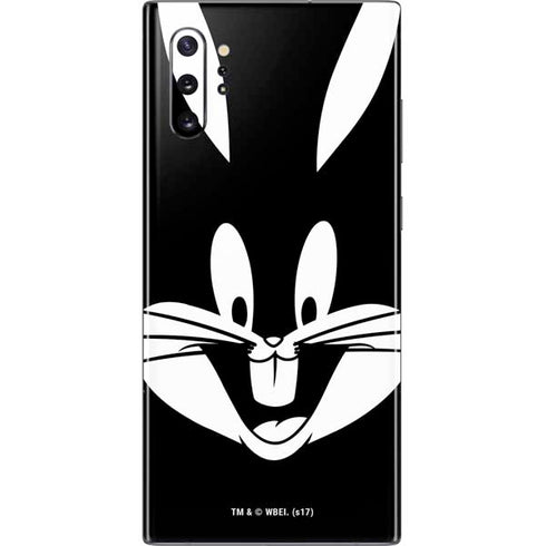 Looney Tunes Bugs Bunny Plain Black and White Galaxy Note 10 Plus Skin