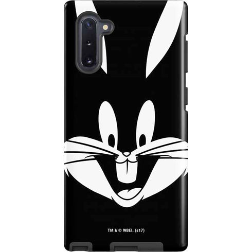 Looney Tunes Bugs Bunny Plain Black and White Galaxy Cases