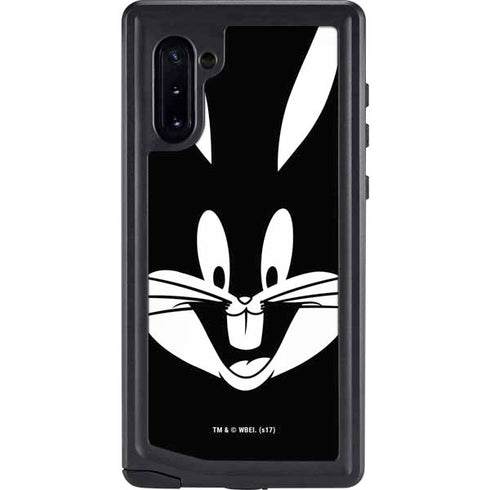 Looney Tunes Bugs Bunny Plain Black and White Galaxy Cases