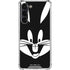 Looney Tunes Bugs Bunny Plain Black and White Galaxy S24 FE Clear Case