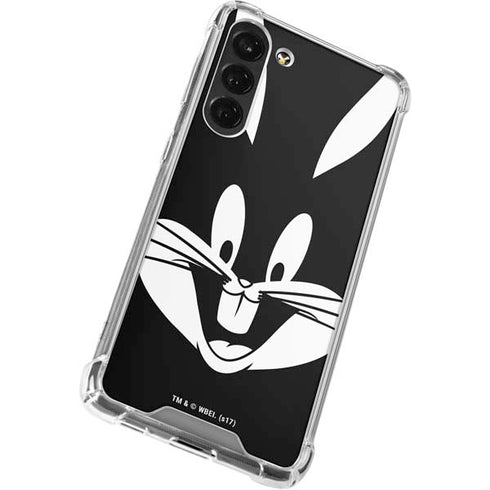 Looney Tunes Bugs Bunny Plain Black and White Galaxy S24 FE Clear Case