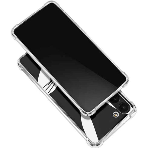 Looney Tunes Bugs Bunny Plain Black and White Galaxy S24 FE Clear Case