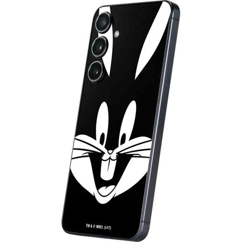 Looney Tunes Bugs Bunny Plain Black and White Galaxy S24 Plus Skin