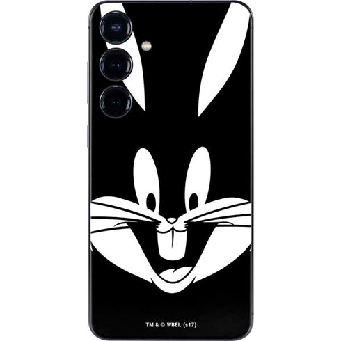 Looney Tunes Bugs Bunny Plain Black and White Galaxy S24 Skin