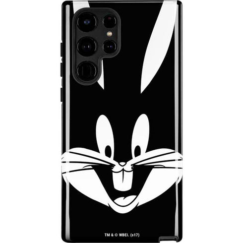 Looney Tunes Bugs Bunny Plain Black and White Galaxy S25 Ultra Impact Case
