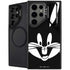 Looney Tunes Bugs Bunny Plain Black and White Galaxy S24 Ultra Kickstand Case