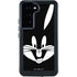 Looney Tunes Bugs Bunny Plain Black and White Galaxy S24 Waterproof Case