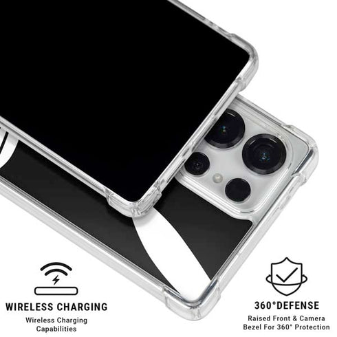 Looney Tunes Bugs Bunny Plain Black and White Galaxy S25 Ultra Clear Case