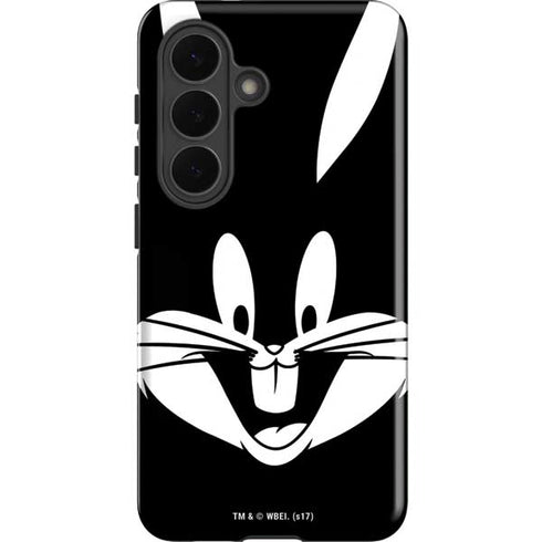 Looney Tunes Bugs Bunny Plain Black and White Galaxy S26 Plus Impact Case