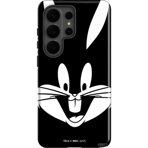 Looney Tunes Bugs Bunny Plain Black and White Galaxy S26 Ultra Impact Case